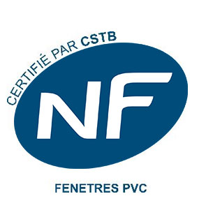Logo NF certifications Fenêtres PVC obtenu par Solabaie