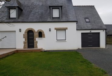changement de menuiseries en alu et porte de garage en alu