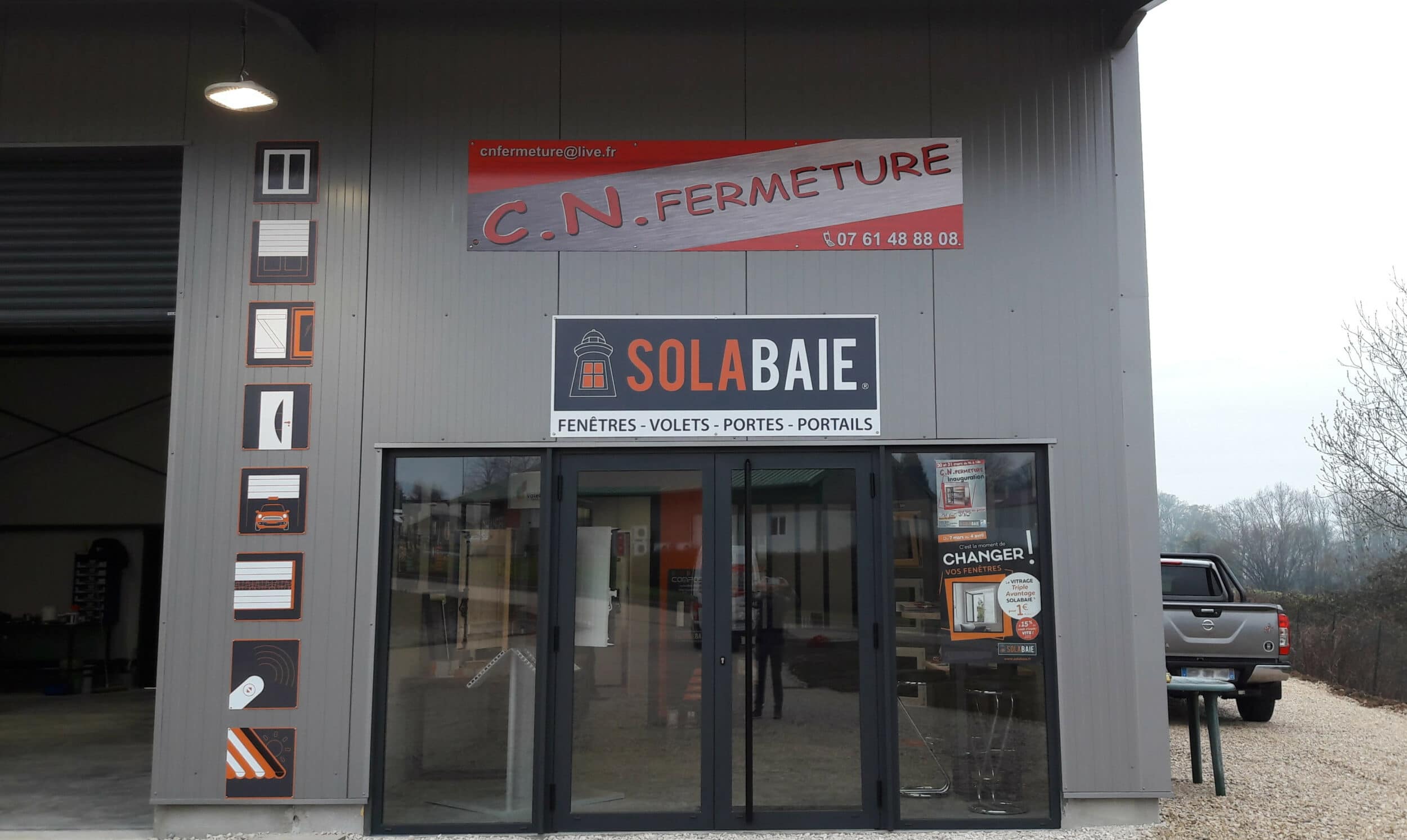 Entrée du magasin de votre installateur Solabaie CN Fermeture