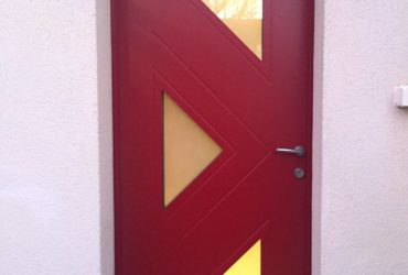 Porte d’entrée rouge SO modèle Gonsalo LMA