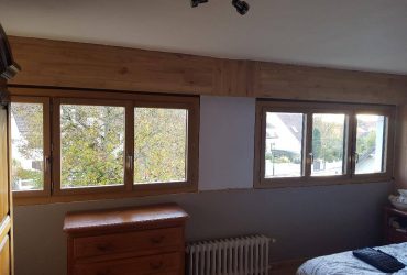 Réalisations de Solabaie Saint-Ouen-l'Aumône : Installation de fenêtres mixtes SO' extérieur alu intérieur bois