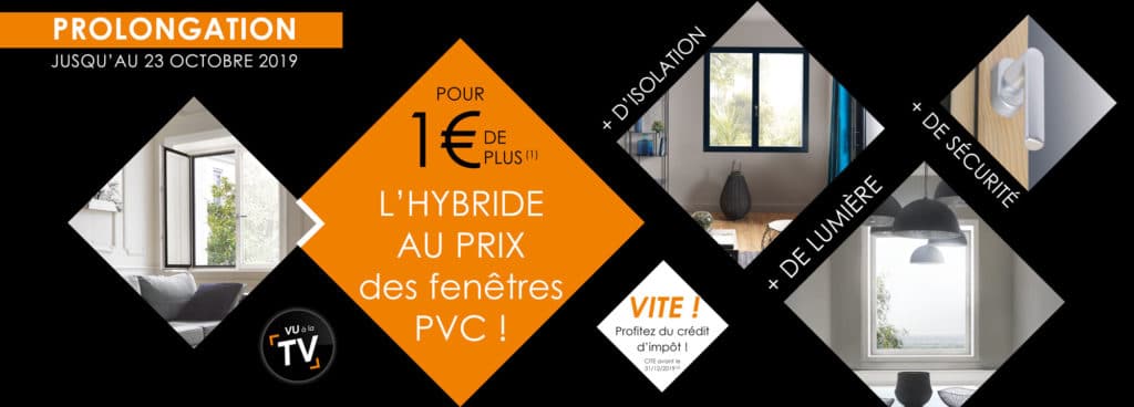 Prolongation de notre offre promotionnelle sur nos fenêtres Hybrides SOLABAIE !