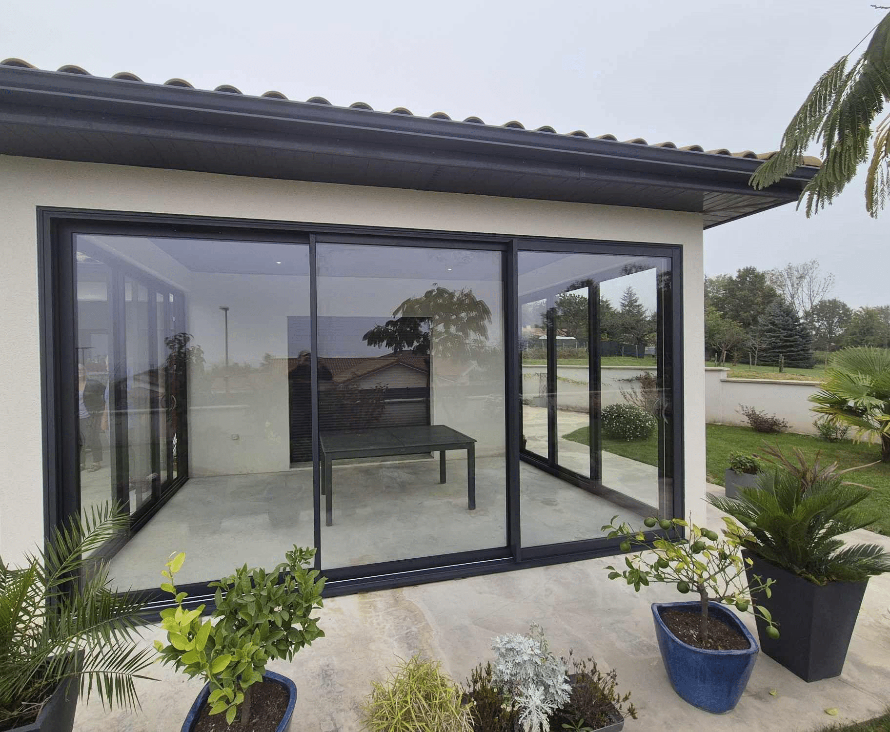 Baies vitrées Cosmos RAL 7016