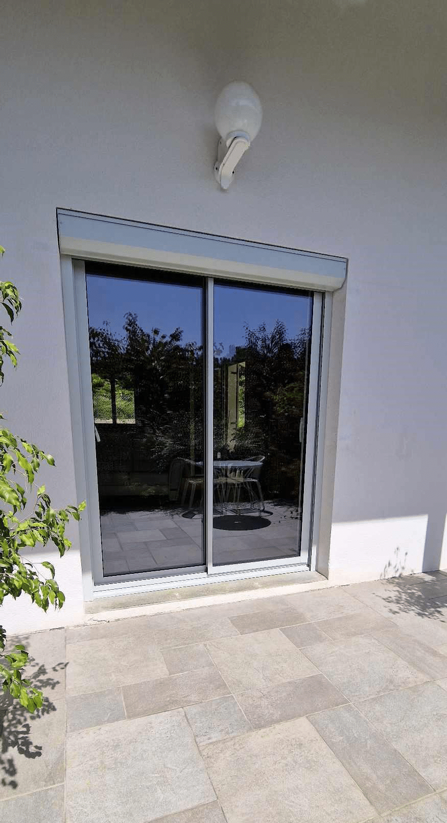 Baies vitrées hybride SO intérieur PVC – extérieur RAL 7035