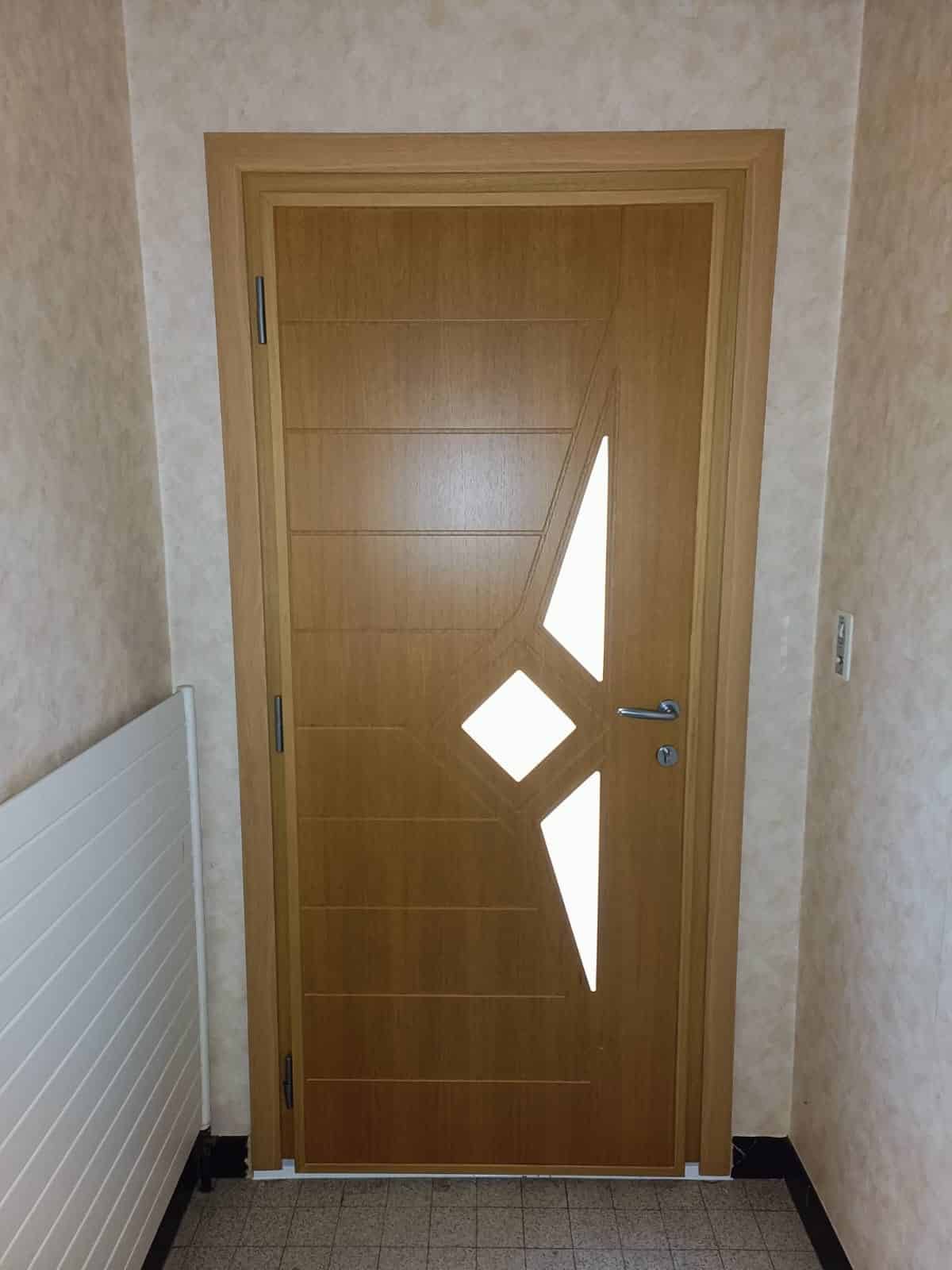 PORTE ENTREE CHENE CLAIR INTERIEUR