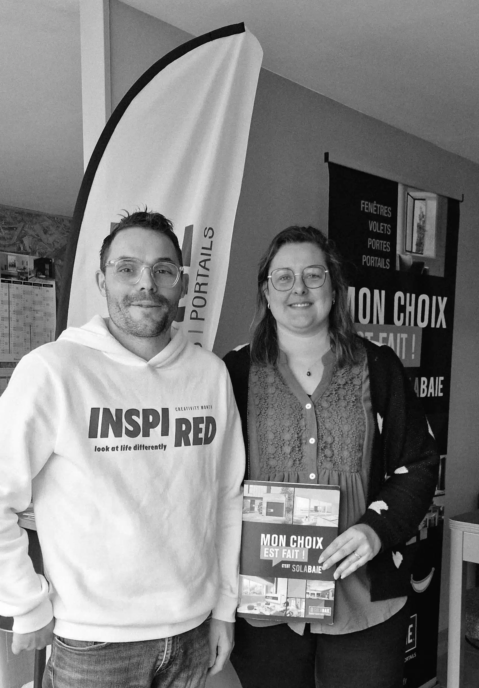 photo noir et blanc - Henri et Charlotte