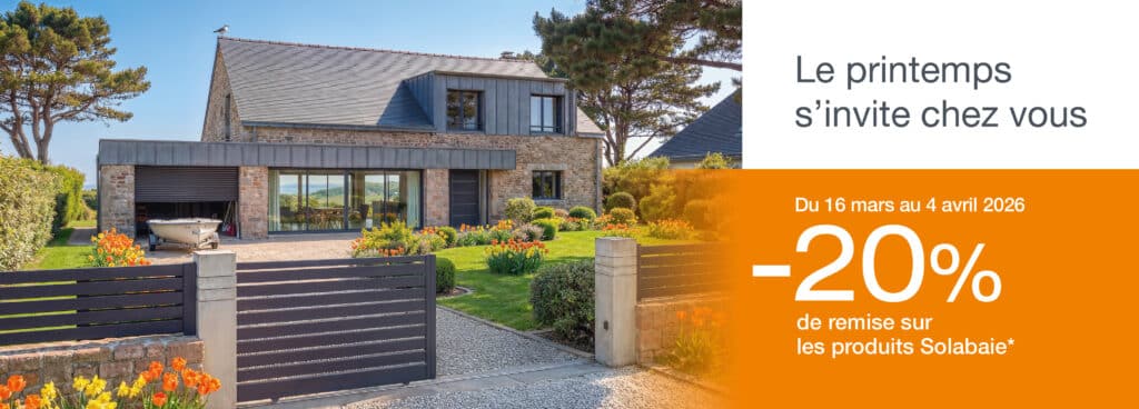 Promotion printemps 2026 : -20% sur vos fenêtres, portes, volets, portails sur mesure